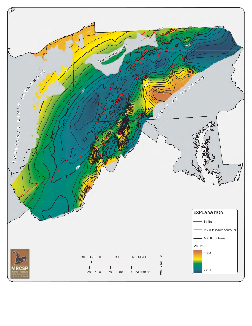 Oriskany Sandstone Map